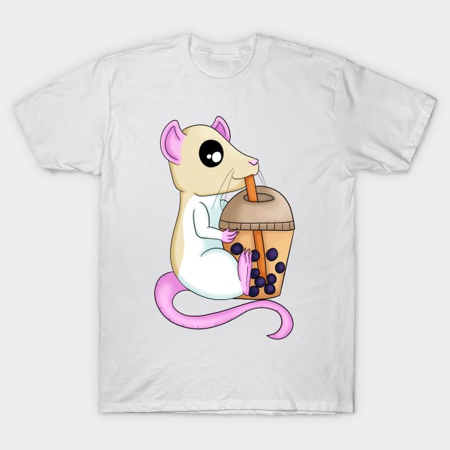 Bubble Tea Rat T-Shirt by CaptainShivers